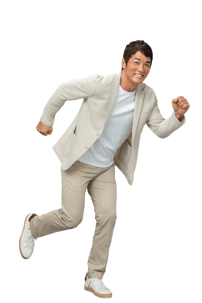 長嶋一茂さん 走るポーズ
