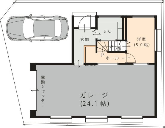 1階 - 間取り図