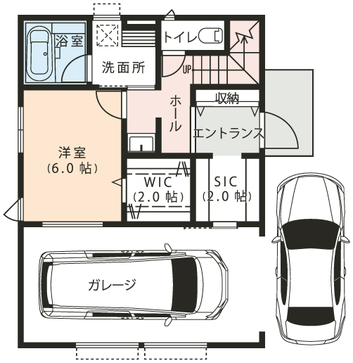 1階 - 間取り図
