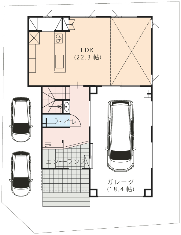 1階 - 間取り図