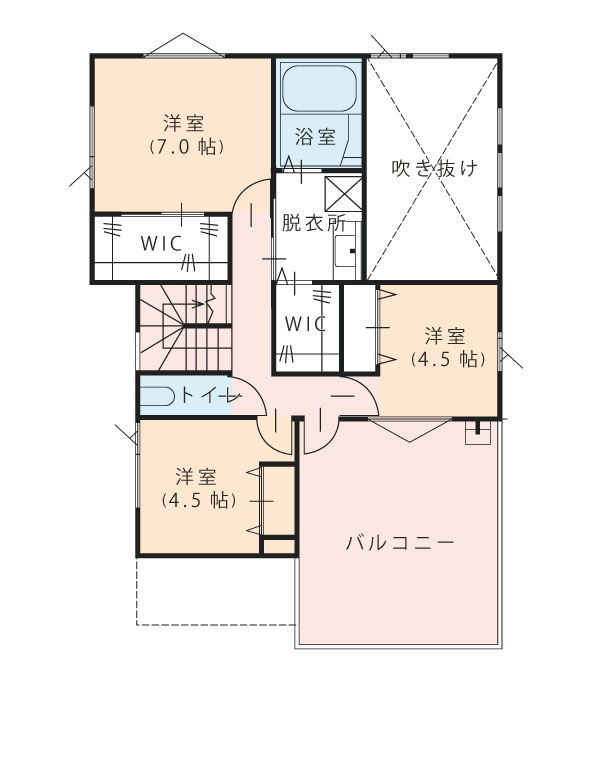 2階 - 間取り図